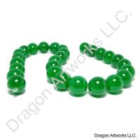 String of Green Jade Beads